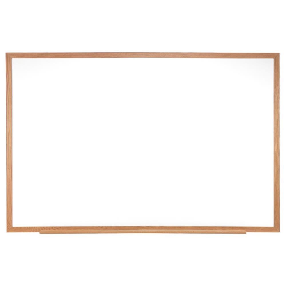 Ghent Non-Magnetic Dry Erase Board with Wood Frame, 4' X 6'